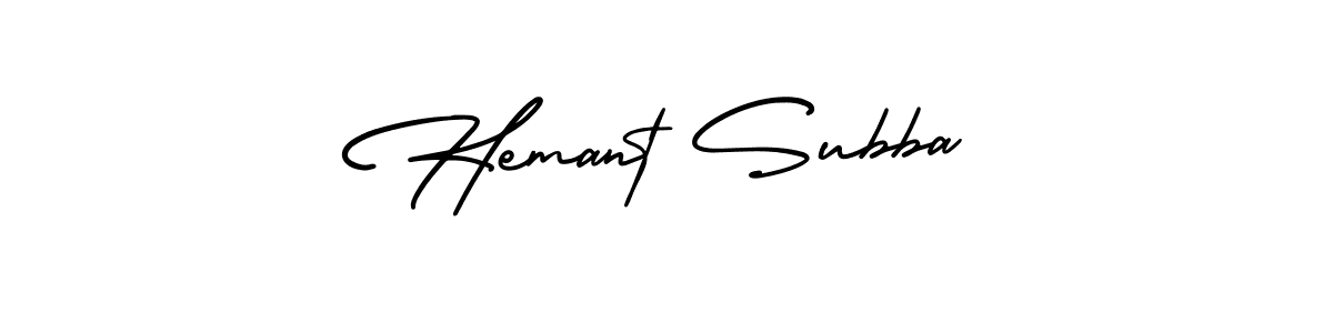 You should practise on your own different ways (AmerikaSignatureDemo-Regular) to write your name (Hemant Subba) in signature. don't let someone else do it for you. Hemant Subba signature style 3 images and pictures png
