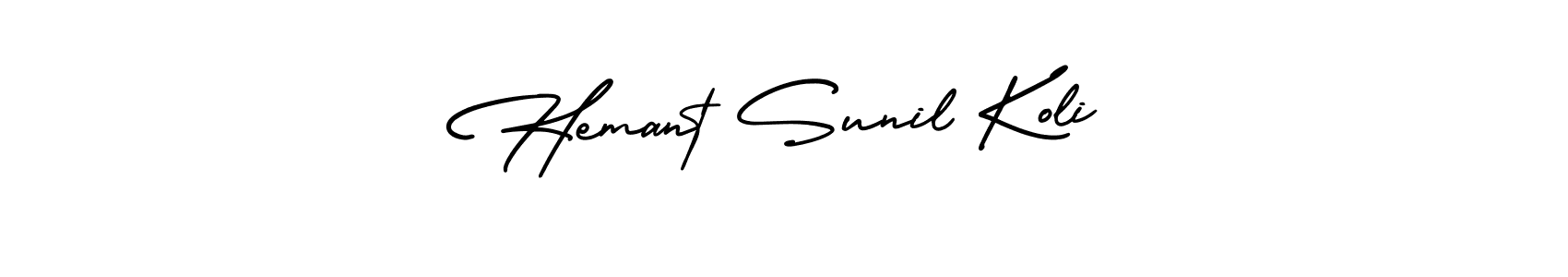 Make a beautiful signature design for name Hemant Sunil Koli. Use this online signature maker to create a handwritten signature for free. Hemant Sunil Koli signature style 3 images and pictures png