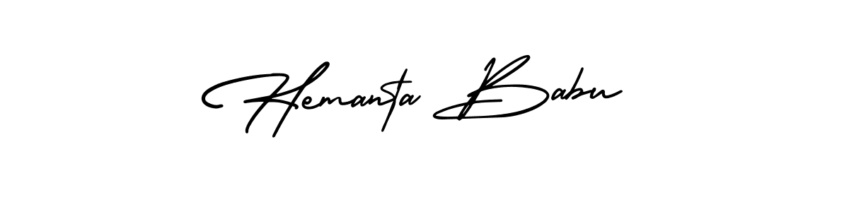 Use a signature maker to create a handwritten signature online. With this signature software, you can design (AmerikaSignatureDemo-Regular) your own signature for name Hemanta Babu. Hemanta Babu signature style 3 images and pictures png