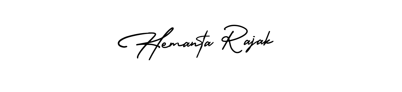 AmerikaSignatureDemo-Regular is a professional signature style that is perfect for those who want to add a touch of class to their signature. It is also a great choice for those who want to make their signature more unique. Get Hemanta Rajak name to fancy signature for free. Hemanta Rajak signature style 3 images and pictures png