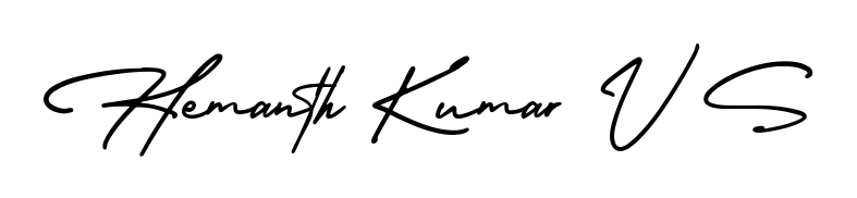 Download transparent PNG signature for name Hemanth Kumar V S styled with AmerikaSignatureDemo-Regular font. Ready to paste directly into PDF and Word agreements. Hemanth Kumar V S signature style 3 images and pictures png