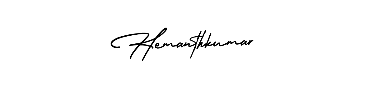 Create a beautiful signature design for name Hemanthkumar. With this signature (AmerikaSignatureDemo-Regular) fonts, you can make a handwritten signature for free. Hemanthkumar signature style 3 images and pictures png