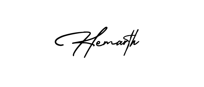 Create a beautiful signature design for name Hemarth. With this signature (AmerikaSignatureDemo-Regular) fonts, you can make a handwritten signature for free. Hemarth signature style 3 images and pictures png