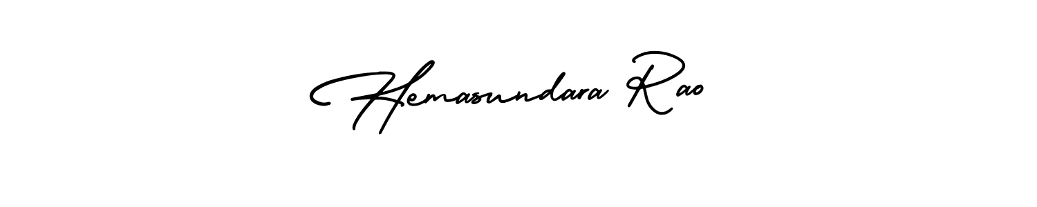 It looks lik you need a new signature style for name Hemasundara Rao. Design unique handwritten (AmerikaSignatureDemo-Regular) signature with our free signature maker in just a few clicks. Hemasundara Rao signature style 3 images and pictures png