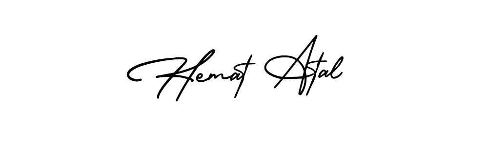 Also You can easily find your signature by using the search form. We will create Hemat Atal name handwritten signature images for you free of cost using AmerikaSignatureDemo-Regular sign style. Hemat Atal signature style 3 images and pictures png