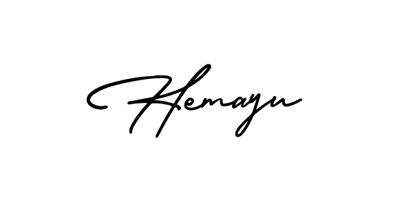 It looks lik you need a new signature style for name Hemayu. Design unique handwritten (AmerikaSignatureDemo-Regular) signature with our free signature maker in just a few clicks. Hemayu signature style 3 images and pictures png