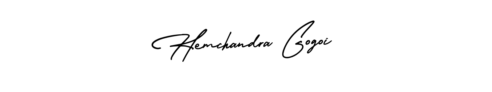 Use a signature maker to create a handwritten signature online. With this signature software, you can design (AmerikaSignatureDemo-Regular) your own signature for name Hemchandra Gogoi. Hemchandra Gogoi signature style 3 images and pictures png
