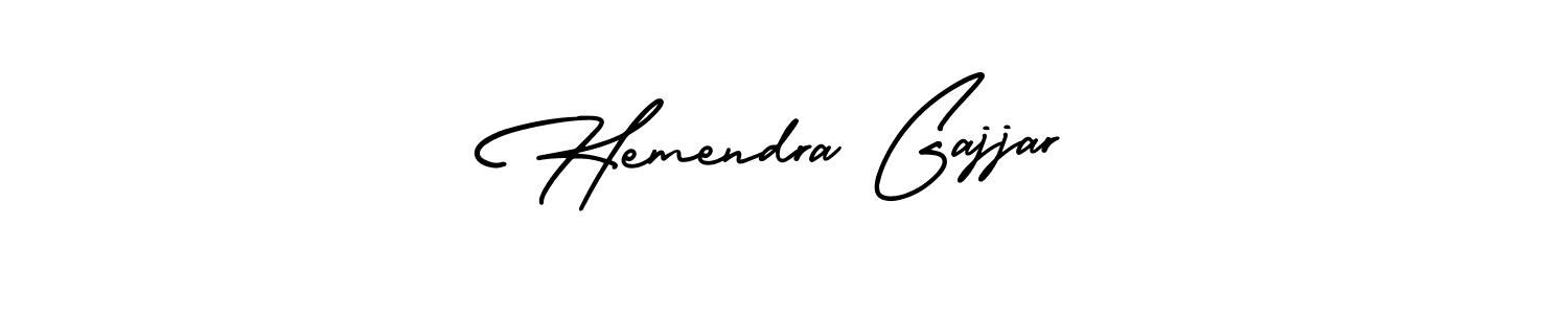 Hemendra Gajjar stylish signature style. Best Handwritten Sign (AmerikaSignatureDemo-Regular) for my name. Handwritten Signature Collection Ideas for my name Hemendra Gajjar. Hemendra Gajjar signature style 3 images and pictures png