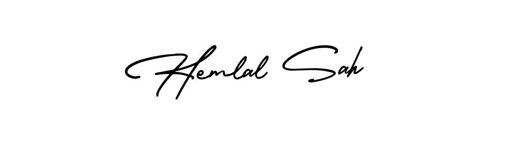 Make a beautiful signature design for name Hemlal Sah. With this signature (AmerikaSignatureDemo-Regular) style, you can create a handwritten signature for free. Hemlal Sah signature style 3 images and pictures png