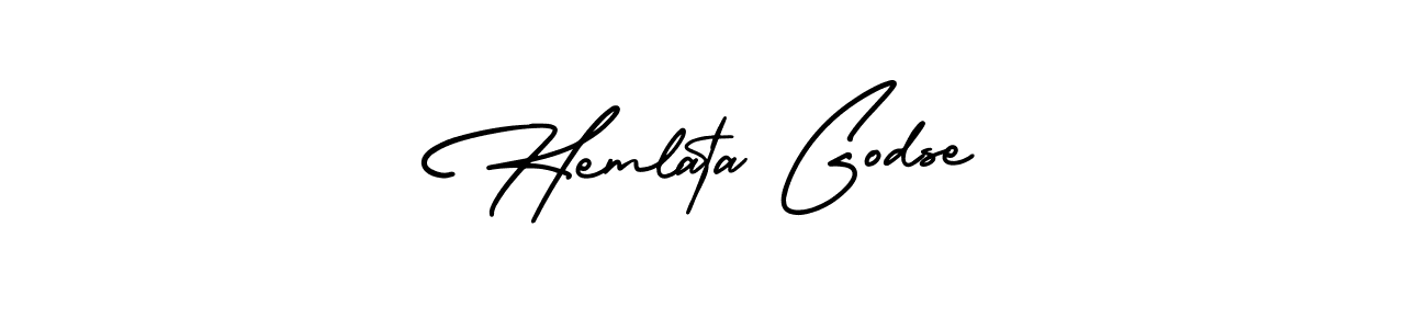 Make a beautiful signature design for name Hemlata Godse. With this signature (AmerikaSignatureDemo-Regular) style, you can create a handwritten signature for free. Hemlata Godse signature style 3 images and pictures png