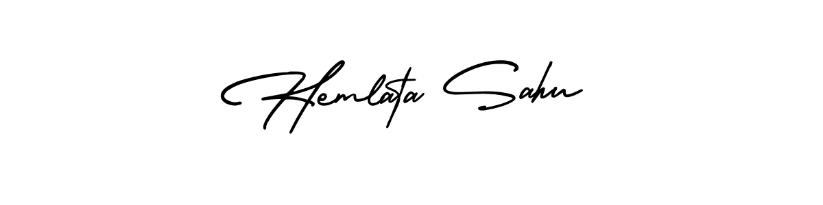 AmerikaSignatureDemo-Regular is a professional signature style that is perfect for those who want to add a touch of class to their signature. It is also a great choice for those who want to make their signature more unique. Get Hemlata Sahu name to fancy signature for free. Hemlata Sahu signature style 3 images and pictures png
