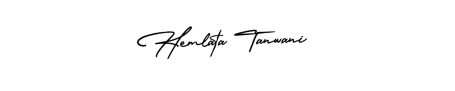 Make a beautiful signature design for name Hemlata Tanwani. With this signature (AmerikaSignatureDemo-Regular) style, you can create a handwritten signature for free. Hemlata Tanwani signature style 3 images and pictures png