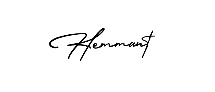 Design your own signature with our free online signature maker. With this signature software, you can create a handwritten (AmerikaSignatureDemo-Regular) signature for name Hemmant. Hemmant signature style 3 images and pictures png