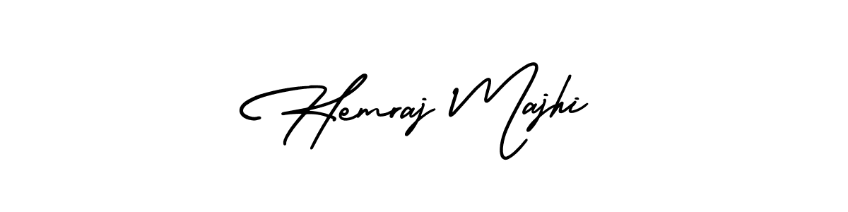 How to make Hemraj Majhi signature? AmerikaSignatureDemo-Regular is a professional autograph style. Create handwritten signature for Hemraj Majhi name. Hemraj Majhi signature style 3 images and pictures png