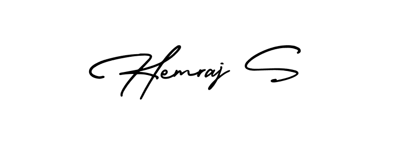 How to make Hemraj S signature? AmerikaSignatureDemo-Regular is a professional autograph style. Create handwritten signature for Hemraj S name. Hemraj S signature style 3 images and pictures png