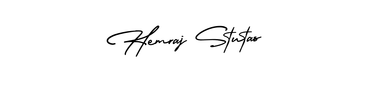 Best and Professional Signature Style for Hemraj Stutas. AmerikaSignatureDemo-Regular Best Signature Style Collection. Hemraj Stutas signature style 3 images and pictures png