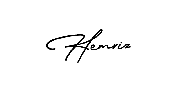 You can use this online signature creator to create a handwritten signature for the name Hemriz. This is the best online autograph maker. Hemriz signature style 3 images and pictures png