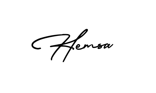 Make a beautiful signature design for name Hemsa. Use this online signature maker to create a handwritten signature for free. Hemsa signature style 3 images and pictures png