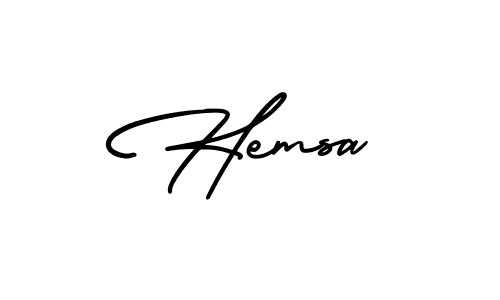 How to make Hemsa signature? AmerikaSignatureDemo-Regular is a professional autograph style. Create handwritten signature for Hemsa name. Hemsa signature style 3 images and pictures png