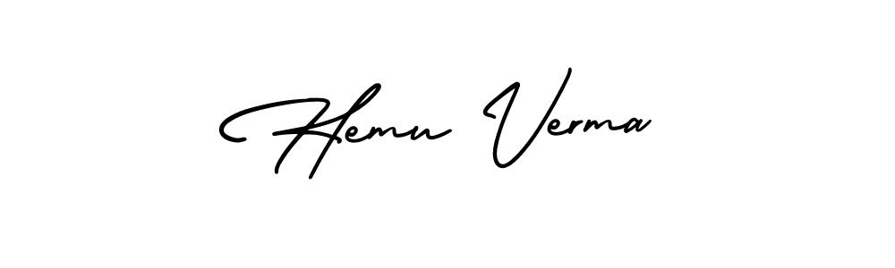 Make a short Hemu Verma signature style. Manage your documents anywhere anytime using AmerikaSignatureDemo-Regular. Create and add eSignatures, submit forms, share and send files easily. Hemu Verma signature style 3 images and pictures png