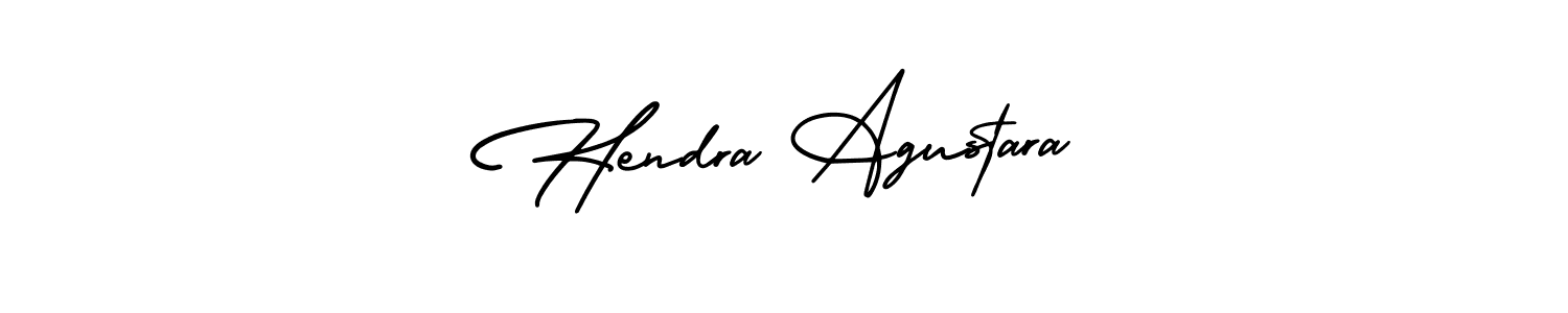 Use a signature maker to create a handwritten signature online. With this signature software, you can design (AmerikaSignatureDemo-Regular) your own signature for name Hendra Agustara. Hendra Agustara signature style 3 images and pictures png
