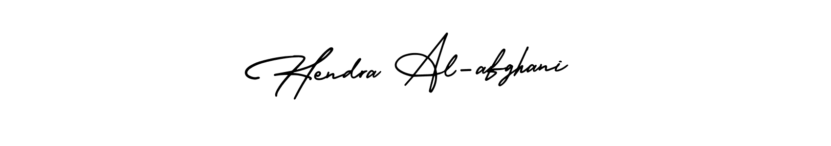 How to make Hendra Al-afghani name signature. Use AmerikaSignatureDemo-Regular style for creating short signs online. This is the latest handwritten sign. Hendra Al-afghani signature style 3 images and pictures png