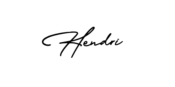Design your own signature with our free online signature maker. With this signature software, you can create a handwritten (AmerikaSignatureDemo-Regular) signature for name Hendri. Hendri signature style 3 images and pictures png
