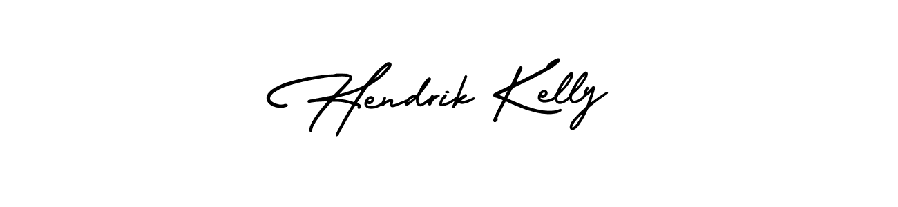 How to make Hendrik Kelly name signature. Use AmerikaSignatureDemo-Regular style for creating short signs online. This is the latest handwritten sign. Hendrik Kelly signature style 3 images and pictures png