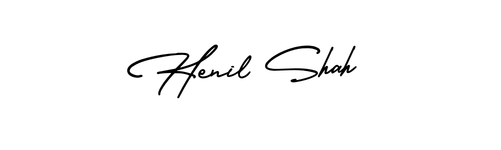 Also we have Henil Shah name is the best signature style. Create professional handwritten signature collection using AmerikaSignatureDemo-Regular autograph style. Henil Shah signature style 3 images and pictures png