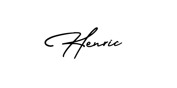 Use a signature maker to create a handwritten signature online. With this signature software, you can design (AmerikaSignatureDemo-Regular) your own signature for name Henric. Henric signature style 3 images and pictures png