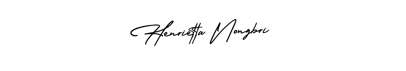 AmerikaSignatureDemo-Regular is a professional signature style that is perfect for those who want to add a touch of class to their signature. It is also a great choice for those who want to make their signature more unique. Get Henrietta Nongbri name to fancy signature for free. Henrietta Nongbri signature style 3 images and pictures png