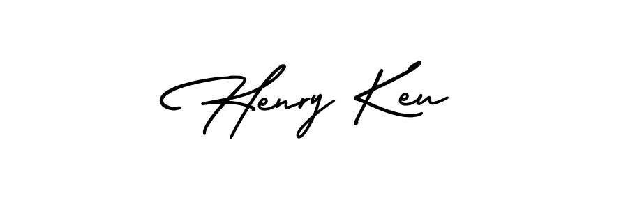 Design your own signature with our free online signature maker. With this signature software, you can create a handwritten (AmerikaSignatureDemo-Regular) signature for name Henry Keu. Henry Keu signature style 3 images and pictures png