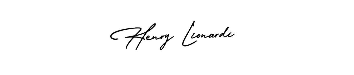 AmerikaSignatureDemo-Regular is a professional signature style that is perfect for those who want to add a touch of class to their signature. It is also a great choice for those who want to make their signature more unique. Get Henry Lionardi name to fancy signature for free. Henry Lionardi signature style 3 images and pictures png