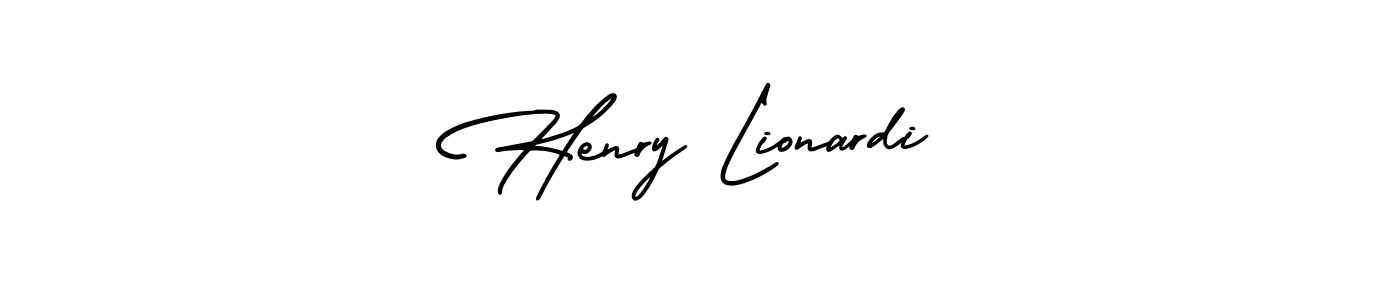 How to make Henry Lionardi name signature. Use AmerikaSignatureDemo-Regular style for creating short signs online. This is the latest handwritten sign. Henry Lionardi signature style 3 images and pictures png