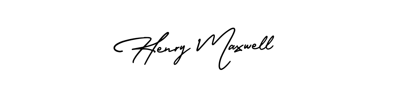 Henry Maxwell stylish signature style. Best Handwritten Sign (AmerikaSignatureDemo-Regular) for my name. Handwritten Signature Collection Ideas for my name Henry Maxwell. Henry Maxwell signature style 3 images and pictures png