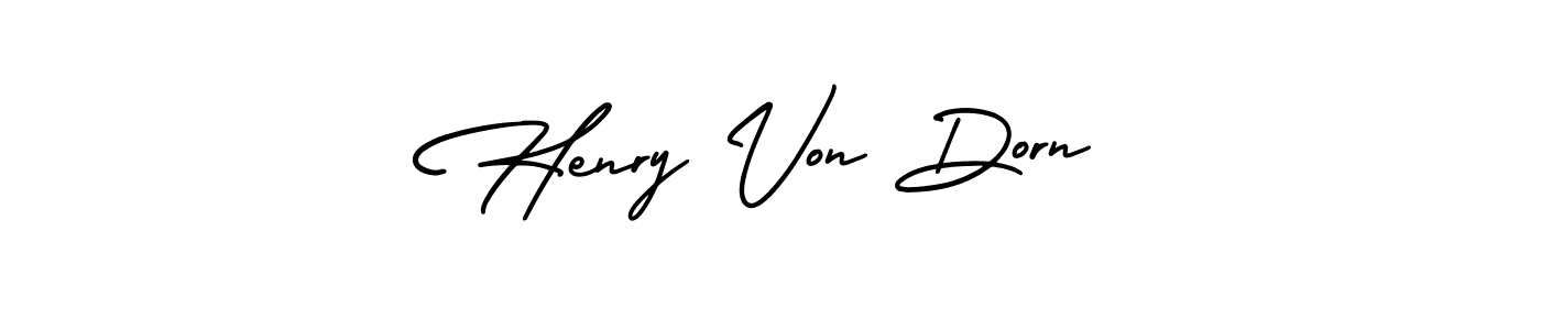 Use a signature maker to create a handwritten signature online. With this signature software, you can design (AmerikaSignatureDemo-Regular) your own signature for name Henry Von Dorn. Henry Von Dorn signature style 3 images and pictures png