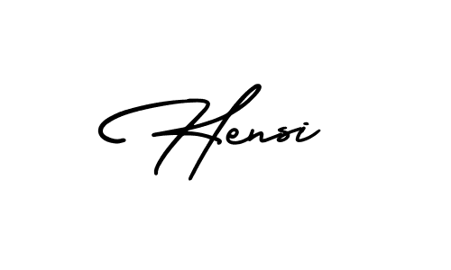 Make a beautiful signature design for name Hensi. Use this online signature maker to create a handwritten signature for free. Hensi signature style 3 images and pictures png