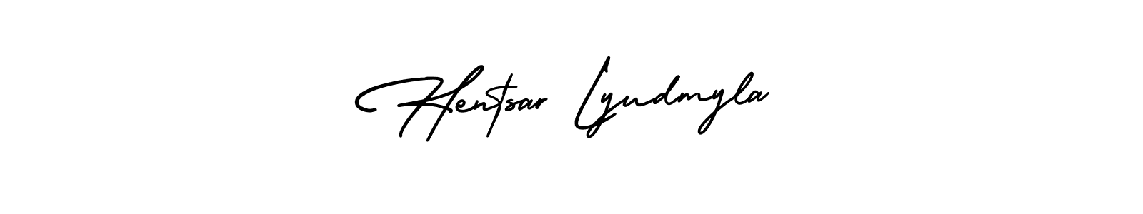 Check out images of Autograph of Hentsar Lyudmyla name. Actor Hentsar Lyudmyla Signature Style. AmerikaSignatureDemo-Regular is a professional sign style online. Hentsar Lyudmyla signature style 3 images and pictures png