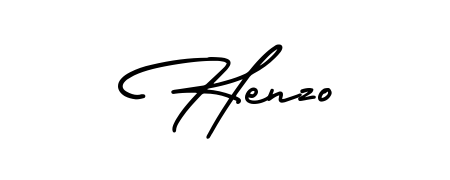Discover how Henzo looks in an executive cursive font (AmerikaSignatureDemo-Regular). Perfect for legal documents, invoices, and certificates. Henzo signature style 3 images and pictures png