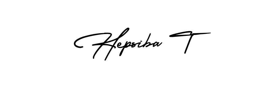How to make Hepsiba T signature? AmerikaSignatureDemo-Regular is a professional autograph style. Create handwritten signature for Hepsiba T name. Hepsiba T signature style 3 images and pictures png