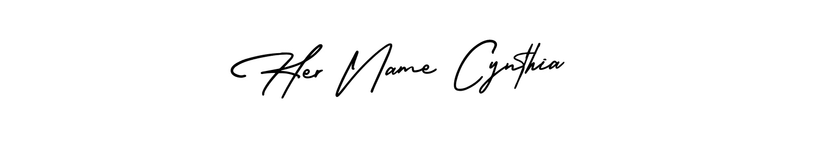 Her Name Cynthia stylish signature style. Best Handwritten Sign (AmerikaSignatureDemo-Regular) for my name. Handwritten Signature Collection Ideas for my name Her Name Cynthia. Her Name Cynthia signature style 3 images and pictures png