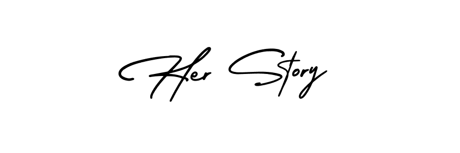 if you are searching for the best signature style for your name Her Story. so please give up your signature search. here we have designed multiple signature styles  using AmerikaSignatureDemo-Regular. Her Story signature style 3 images and pictures png