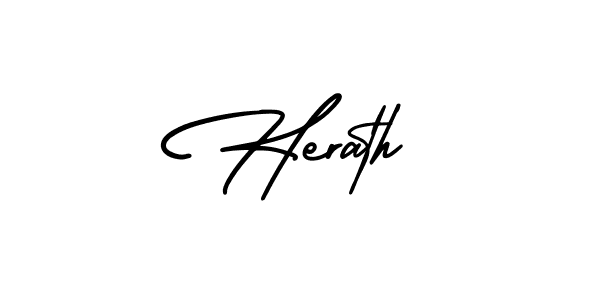 You should practise on your own different ways (AmerikaSignatureDemo-Regular) to write your name (Herath) in signature. don't let someone else do it for you. Herath signature style 3 images and pictures png