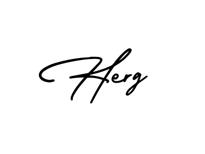 Also we have Herg name is the best signature style. Create professional handwritten signature collection using AmerikaSignatureDemo-Regular autograph style. Herg signature style 3 images and pictures png