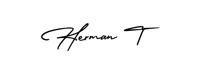 Best and Professional Signature Style for Herman T. AmerikaSignatureDemo-Regular Best Signature Style Collection. Herman T signature style 3 images and pictures png