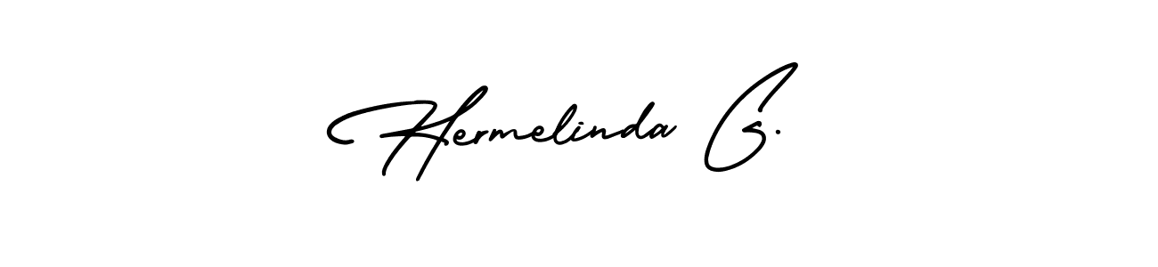 Make a beautiful signature design for name Hermelinda G.. Use this online signature maker to create a handwritten signature for free. Hermelinda G. signature style 3 images and pictures png