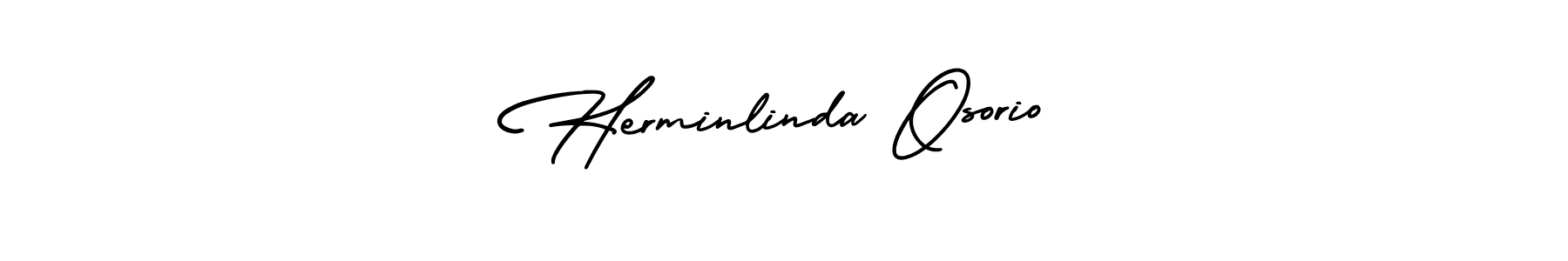 Create a beautiful signature design for name Herminlinda Osorio. With this signature (AmerikaSignatureDemo-Regular) fonts, you can make a handwritten signature for free. Herminlinda Osorio signature style 3 images and pictures png