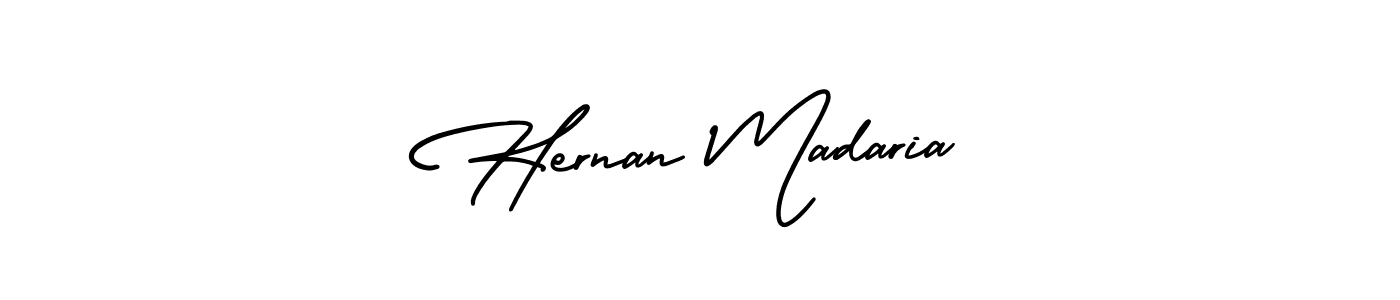 Also we have Hernan Madaria name is the best signature style. Create professional handwritten signature collection using AmerikaSignatureDemo-Regular autograph style. Hernan Madaria signature style 3 images and pictures png