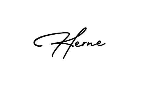 It looks lik you need a new signature style for name Herne. Design unique handwritten (AmerikaSignatureDemo-Regular) signature with our free signature maker in just a few clicks. Herne signature style 3 images and pictures png