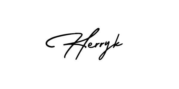 This is the best signature style for the Herryk name. Also you like these signature font (AmerikaSignatureDemo-Regular). Mix name signature. Herryk signature style 3 images and pictures png